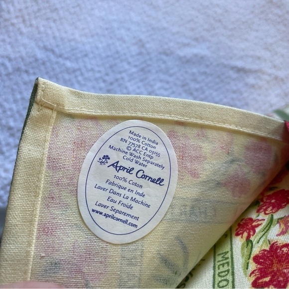 April Cornell Placemats & Napkins Set of Four (4) Olives Wine France NWT - Picture 7 of 11